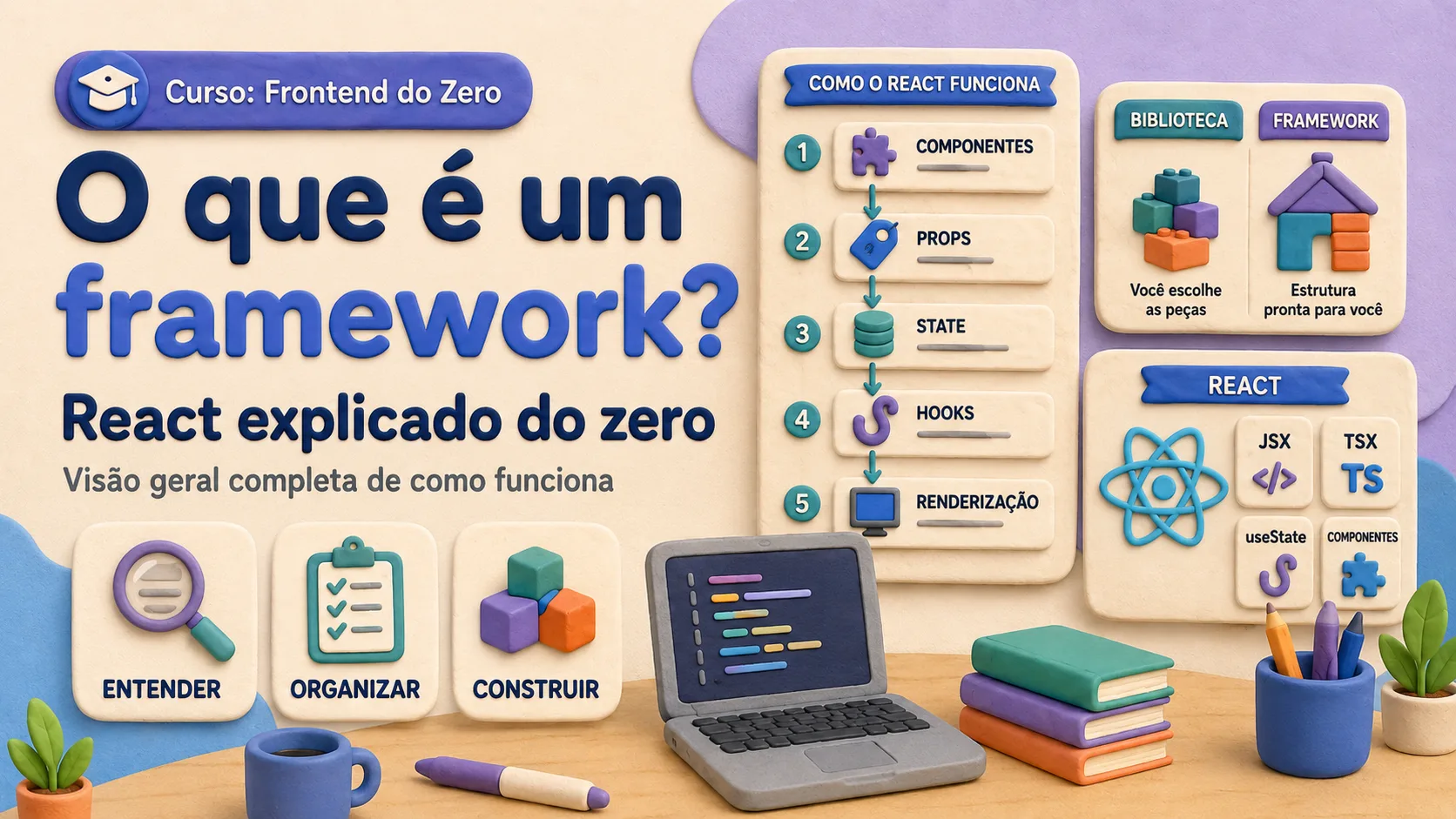 React, frameworks e componentes para iniciantes
